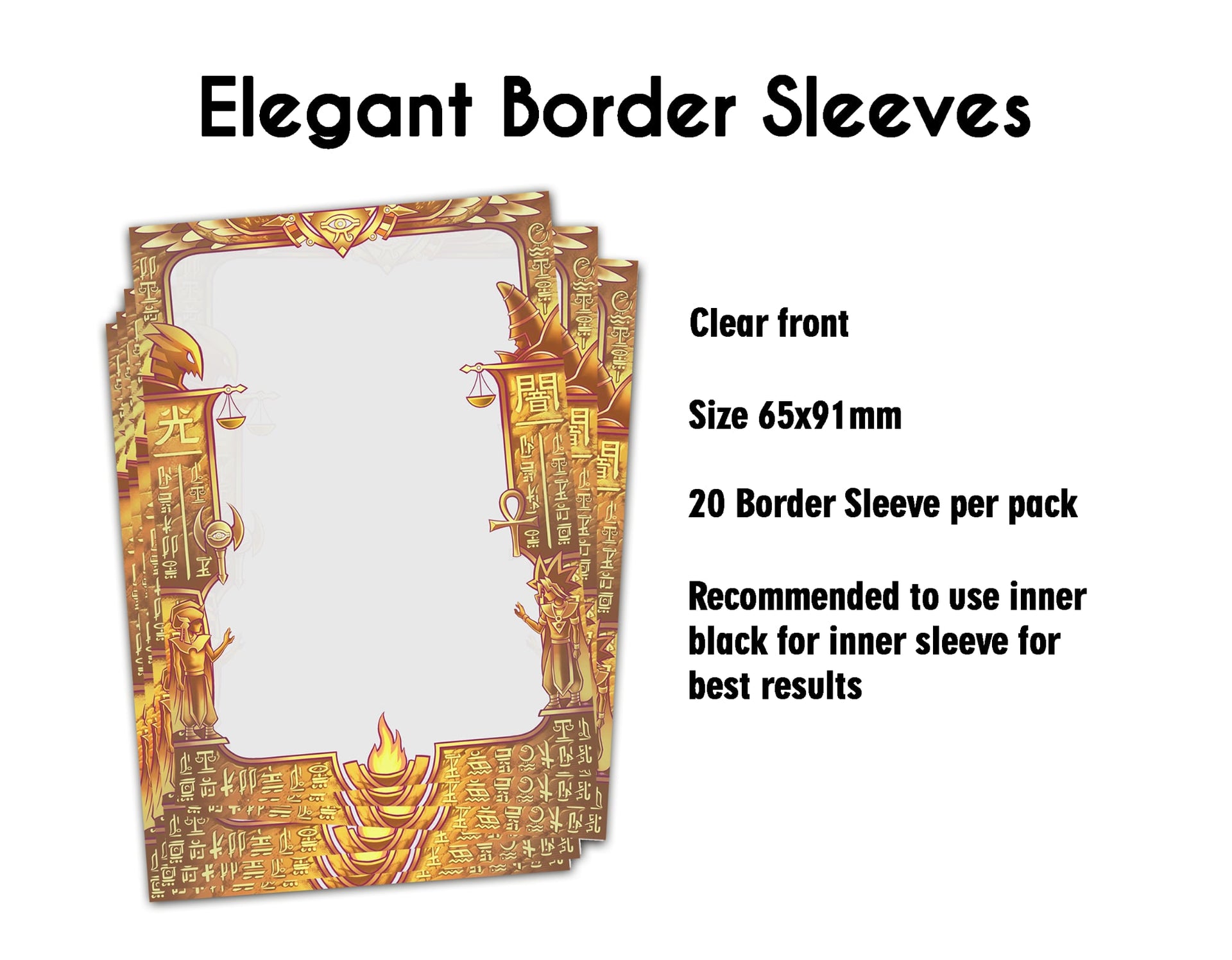 card sleeves with borders Border Sleeves Lite (Pack of 20 Sleeves)