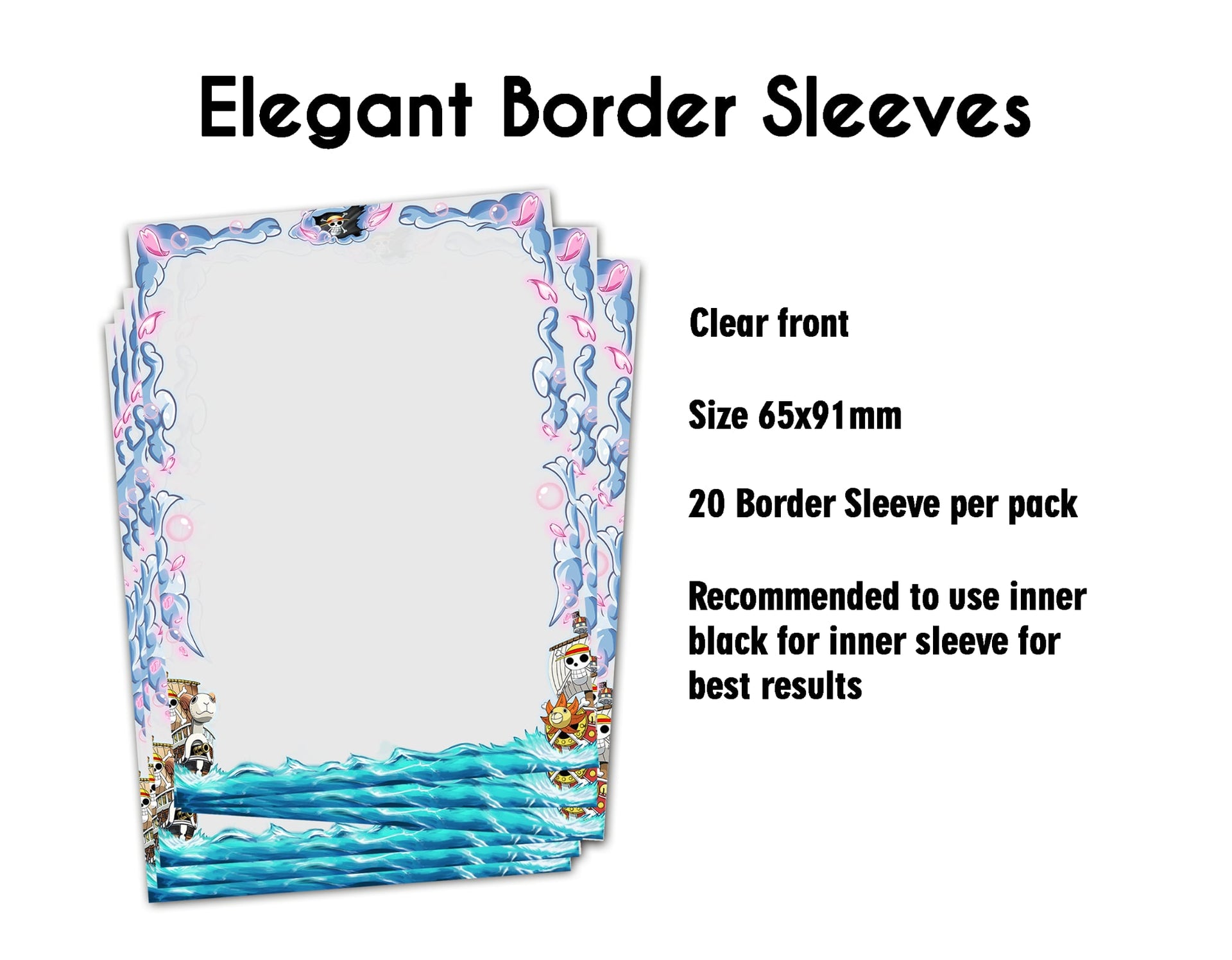 card sleeves with borders Border Sleeves Lite (Pack of 20 Sleeves) Pirate Crew 2