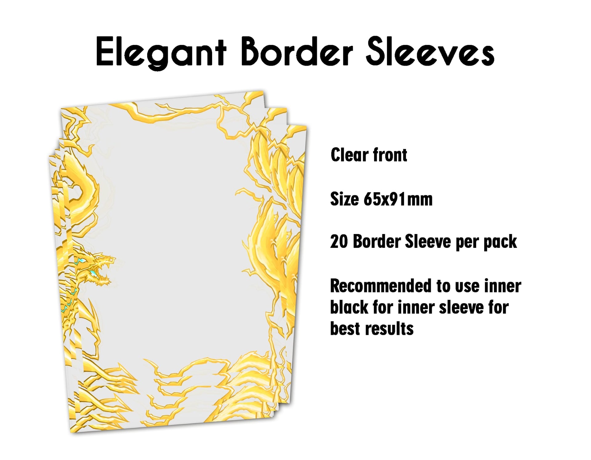 Border Sleeves Lite (Pack of 20 Sleeves) Thunder Dragon