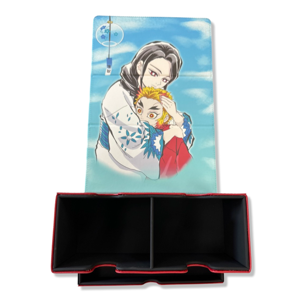 Quest Deckbox Blazing Heart + 1 Pack of Holo Sleeves Imperium Duelist